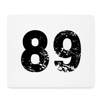 89 number jersey - Mouse Pad (horizontal) - white - Front