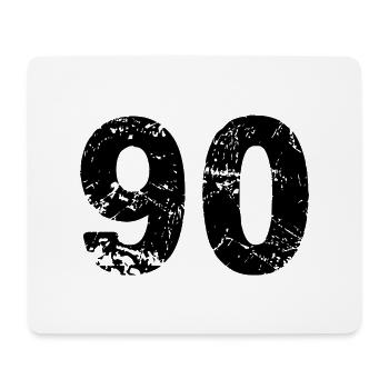 90 number jersey - Mouse Pad (horizontal) - white - Front