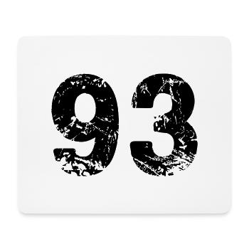 93 number jersey - Mouse Pad (horizontal) - white - Front