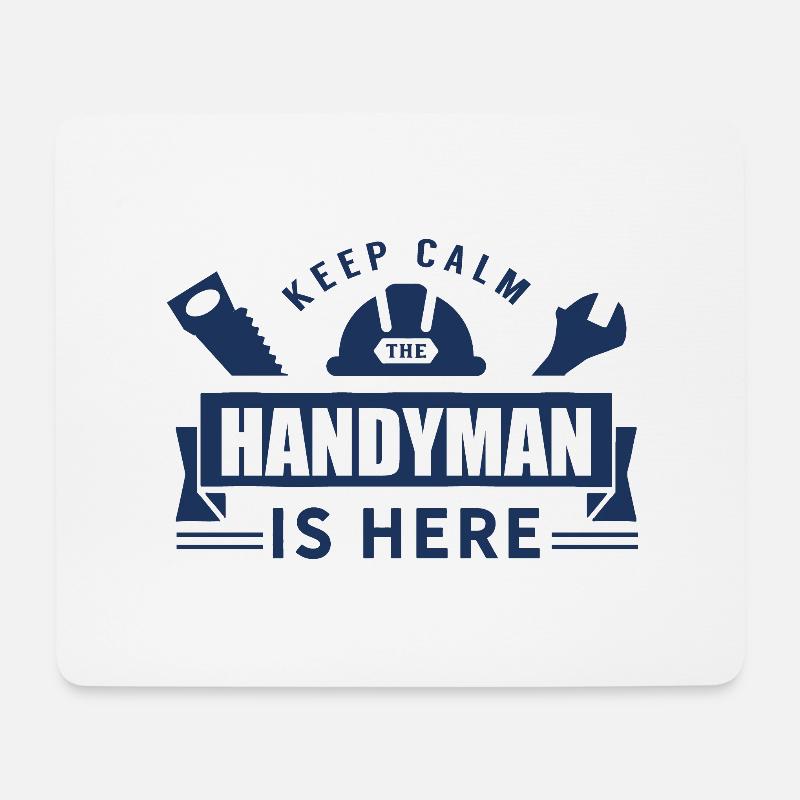 Heimwerker Tüftler Bastler Heimwerken Handwerker - Mousepad (Querformat) - Weiß