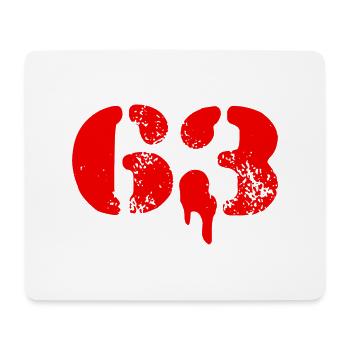 63 Symbole numérique - Tapis de souris (format paysage) - blanc - Devant
