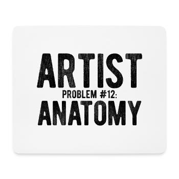 Maler Zeichner für Künstler - Mousepad (Querformat) - Weiß - Vorne