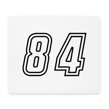 84 Number number - Mouse Pad (horizontal) - white - Front