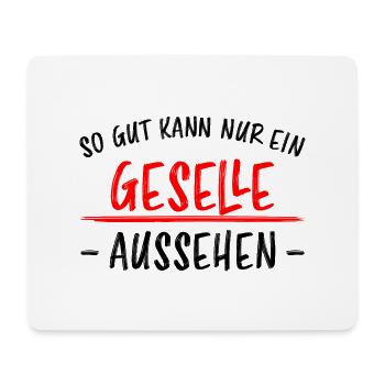 Geselle Lustiger Spruch Gesellenprüfung Geschenk - Mousepad (Querformat) - Weiß - Vorne