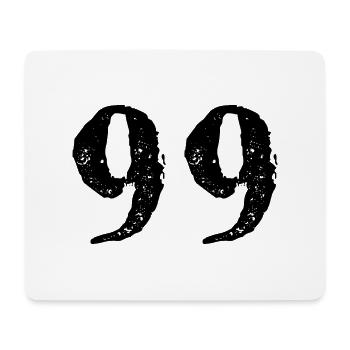 99 Number jersey - Mouse Pad (horizontal) - white - Front