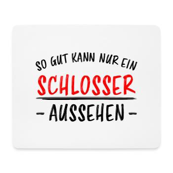 Schlosser Beruf Lustiger Spruch Schloss Geschenk - Mousepad (Querformat) - Weiß - Vorne