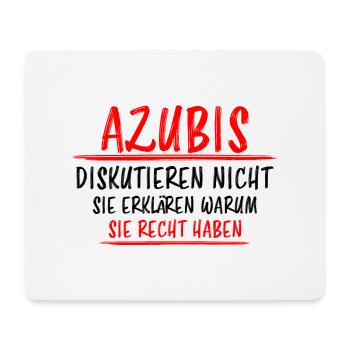 Azubi Witz Spruch Lehrling Auszubildende Geschenk - Mousepad (Querformat) - Weiß - Vorne
