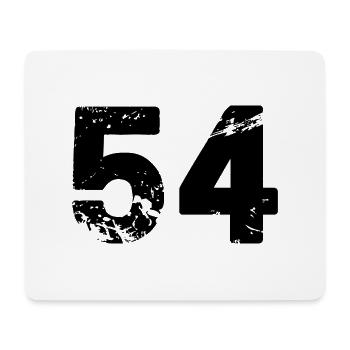 54 number jersey - Mouse Pad (horizontal) - white - Front