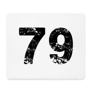 Maillot à 79 numéros - Tapis de souris (format paysage) - blanc - Devant