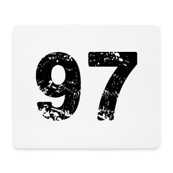 97 Number jersey - Mouse Pad (horizontal) - white - Front