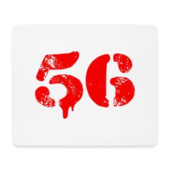 56 Symbole numérique - Tapis de souris (format paysage) - blanc - Devant