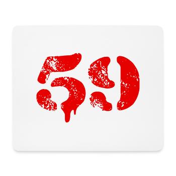 Symbole numérique 59 - Tapis de souris (format paysage) - blanc - Devant