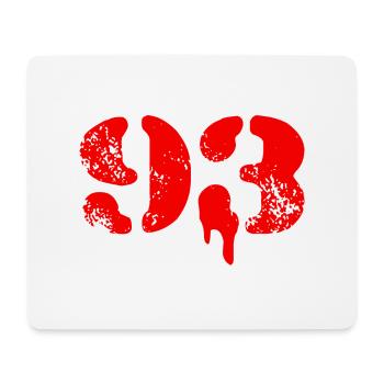 93 Number Symbol - Mouse Pad (horizontal) - white - Front