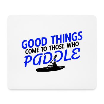 Paddel-Boot Kanu-Fahrer Für Kajak - Mousepad (Querformat) - Weiß - Vorne