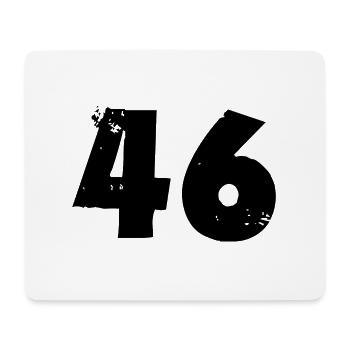46 Number - Mouse Pad (horizontal) - white - Front