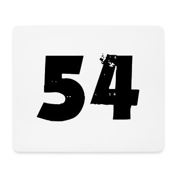 54 number - Mouse Pad (horizontal) - white - Front