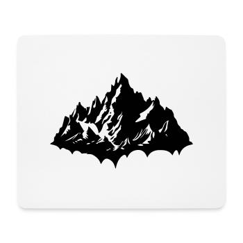 Mountains Nature Silhouette - Mouse Pad (horizontal) - white - Front