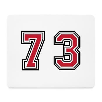 73 Symbole numérique - Tapis de souris (format paysage) - blanc - Devant