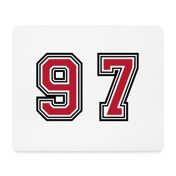 97 Symbole numérique - Tapis de souris (format paysage) - blanc - Devant