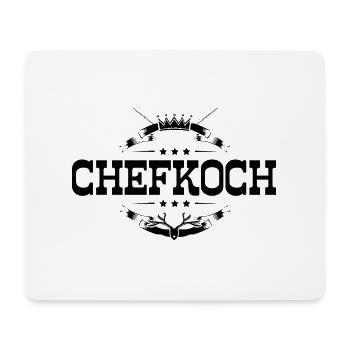 Chefkoch Kochen - Mousepad (Querformat) - Weiß - Vorne