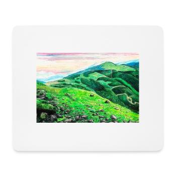 Bieszczady Mountains - Handmade Picture - Mouse Pad (horizontal) - white - Front
