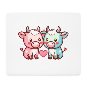 Taurus Couple Love Couple In Love - Mouse Pad (horizontal) - white - Front