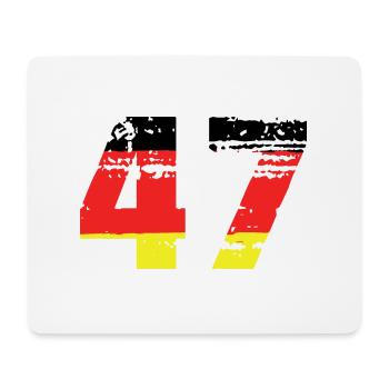 47 Number Germany Jersey - Mouse Pad (horizontal) - white - Front