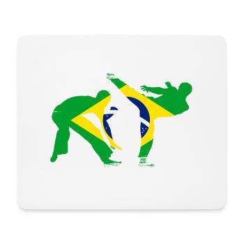 Capoeira - Tapis de souris (format paysage) - blanc - Devant