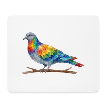 Regenbogenvogel - Mousepad (Querformat) - Weiß - Vorne