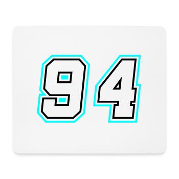 94 Number Symbol - Mouse Pad (horizontal) - white - Front