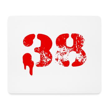 Symbole numérique 38 - Tapis de souris (format paysage) - blanc - Devant