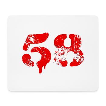 58 number symbol - Mouse Pad (horizontal) - white - Front