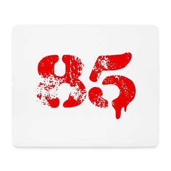 Symbole numérique 85 - Tapis de souris (format paysage) - blanc - Devant