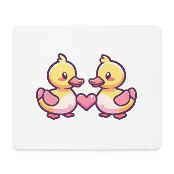 Duck Couple In Love Animal Valentine's Day - Mouse Pad (horizontal) - white - Front