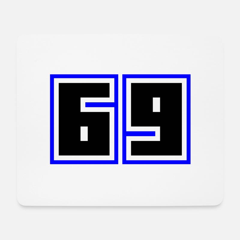 69 number symbol - Mouse Pad (horizontal) - white