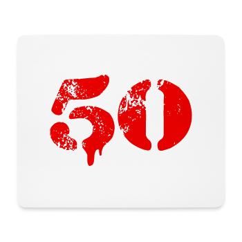 50 number symbol - Mouse Pad (horizontal) - white - Front