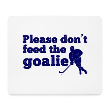 Eishockey - Mousepad (Querformat) - Weiß - Vorne