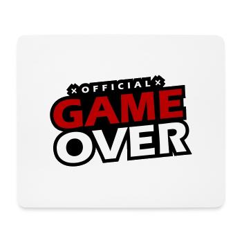 Game Over Slogan - Tapis de souris (format paysage) - blanc - Devant