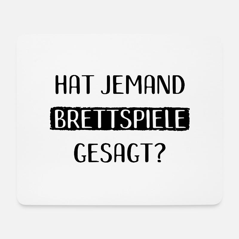 Brettspiele Brettspiel Spieleabend - Mousepad (Querformat) - Weiß