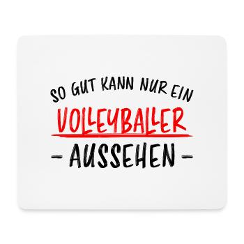Volleyball Lustige Spruch Beachvolleyball Geschenk - Mousepad (Querformat) - Weiß - Vorne