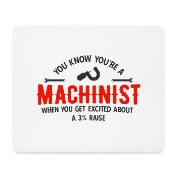 Maschinen-Bediener Maschinenführer Machinist - Mousepad (Querformat) - Weiß - Vorne