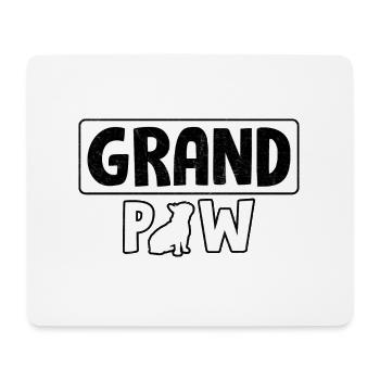 Grand Patte de bouledogue français - Tapis de souris (format paysage) - blanc - Devant