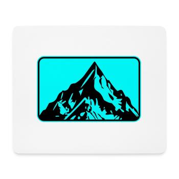 Berg Symbol Landschaft - Mousepad (Querformat) - Weiß - Vorne