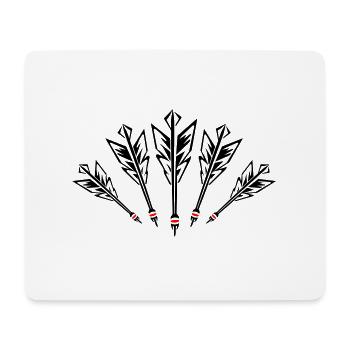Dartpfeile Symbol Darts Team - Mousepad (Querformat) - Weiß - Vorne