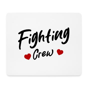 Fighting Crew Heart - Mouse Pad (horizontal) - white - Front