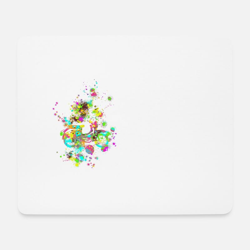 Schwalbe Farbkleckse - Mousepad (Querformat) - Weiß