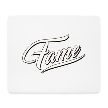fame fameous berühmt beliebt gewinner bekannt - Mousepad (Querformat) - Weiß - Vorne