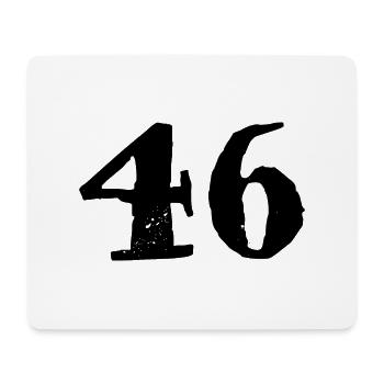 Maillot numéro 46 - Tapis de souris (format paysage) - blanc - Devant