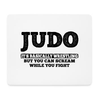 Japanischer Kampfsport Judo - Mousepad (Querformat) - Weiß - Vorne