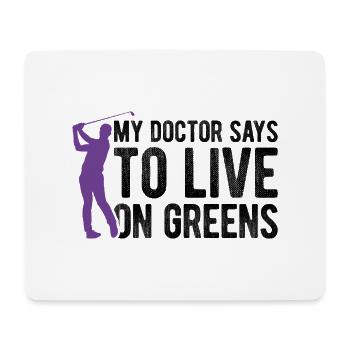 Golfplatz zum Golfen Golf - Mousepad (Querformat) - Weiß - Vorne